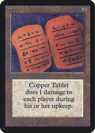 Copper Tablet [LEA] - MTG Single
