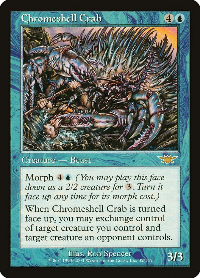 Chromeshell Crab (32) [LGN] - MTG Single