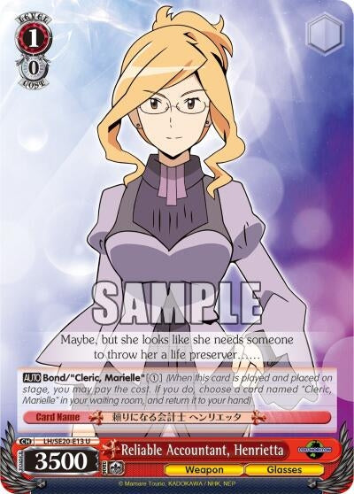 Reliable Accountant Henrietta (2013) [LH/SE20] - Weiss Schwarz Single