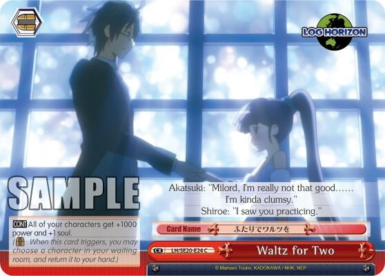 Waltz for Two (2024) [LH/SE20] - Weiss Schwarz Single