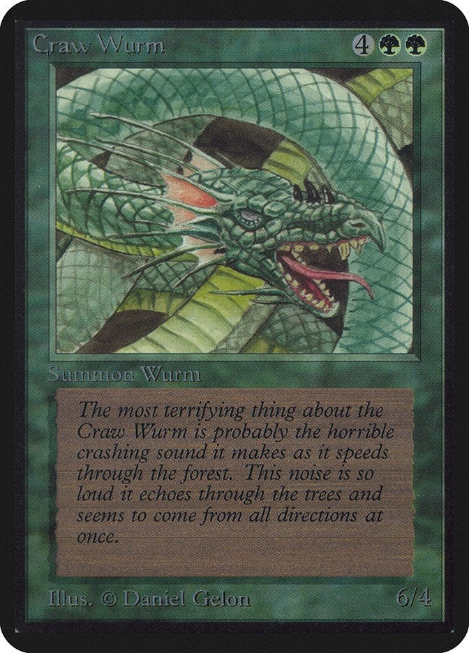 Craw Wurm [LEA] - MTG Single