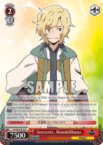 Sorcerer Rundellhaus (Alternate Foil) (2015) [LH/SE20] - Weiss Schwarz Single