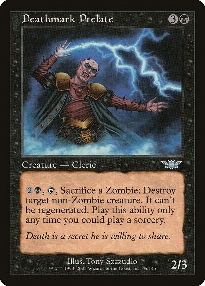 Deathmark Prelate (65) [LGN] - MTG Single