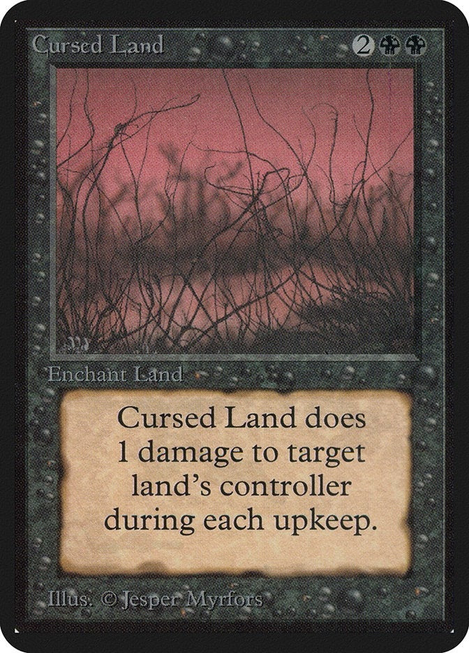 Cursed Land [LEA] - MTG Single