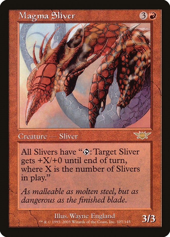 Magma Sliver (107) [LGN] - MTG Single