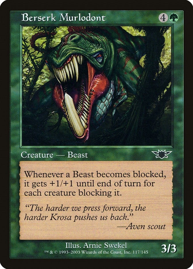 Berserk Murlodont (117) [LGN] - MTG Single