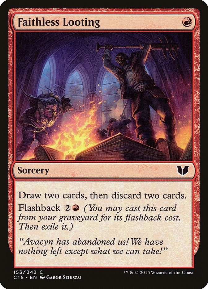 Faithless Looting (153) [C15] - MTG Single