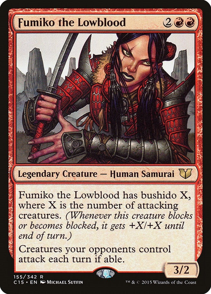 Fumiko the Lowblood (155) [C15] - MTG Single