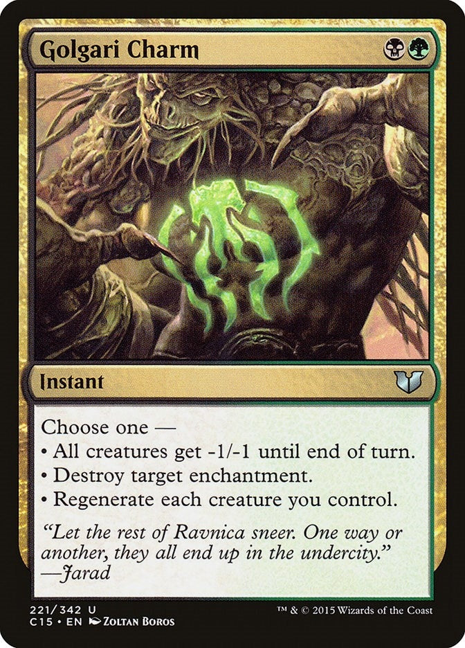 Golgari Charm (221) [C15] - MTG Single
