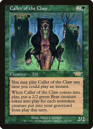 Caller of the Claw (121) [LGN] - MTG Single