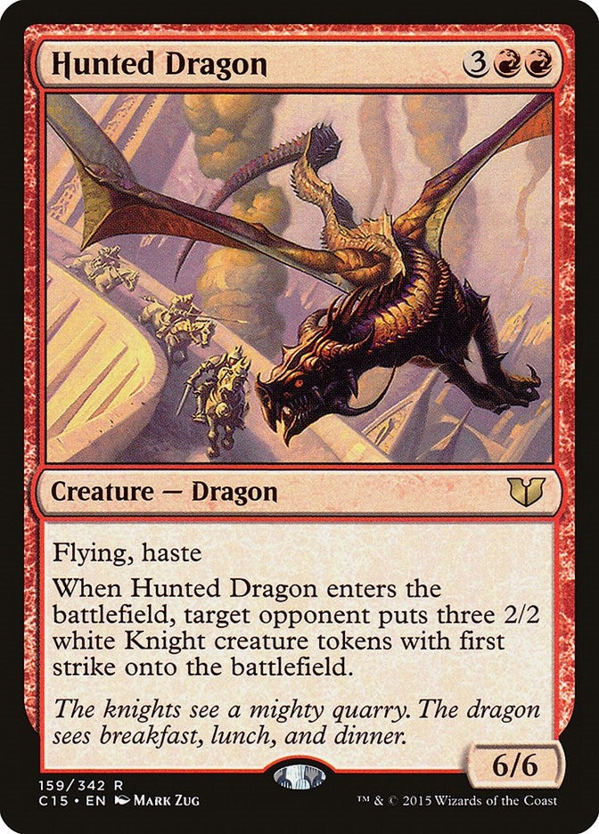 Hunted Dragon (159) [C15] - MTG Single