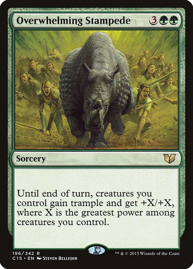 Overwhelming Stampede (196) [C15] - MTG Single