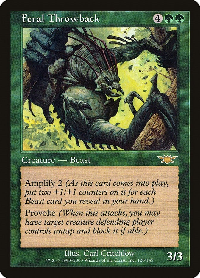 Feral Throwback (126) [LGN] - MTG Single