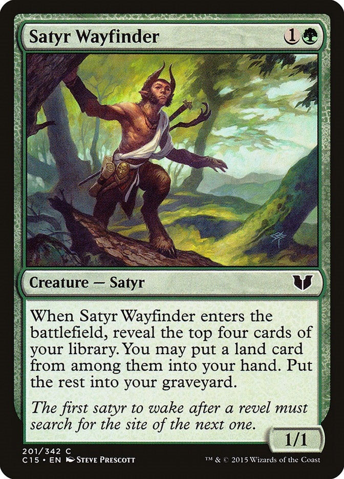 Satyr Wayfinder (201) [C15] - MTG Single