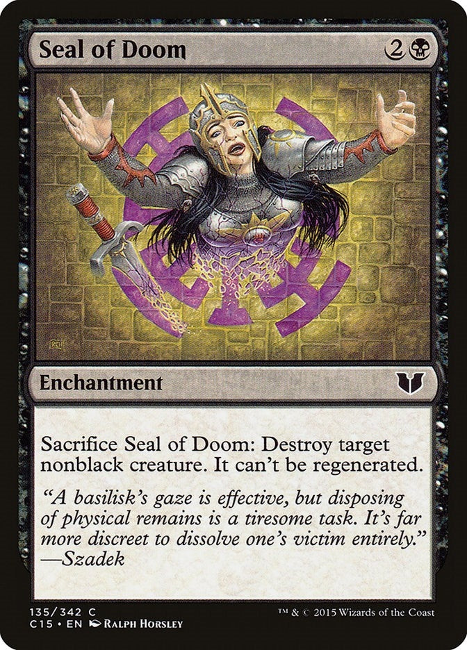 Seal of Doom (135) [C15] - MTG Single