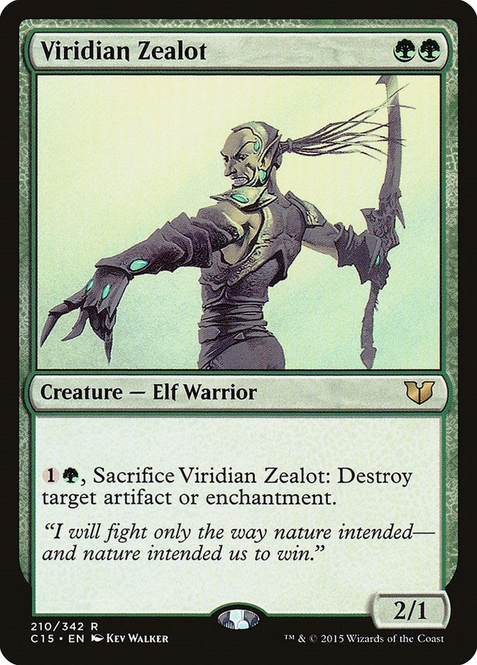 Viridian Zealot (210) [C15] - MTG Single