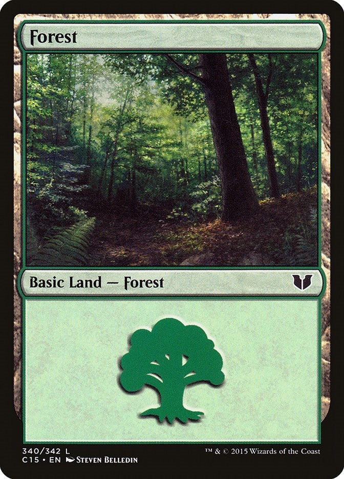 Forest (340) (340) [C15] - MTG Single