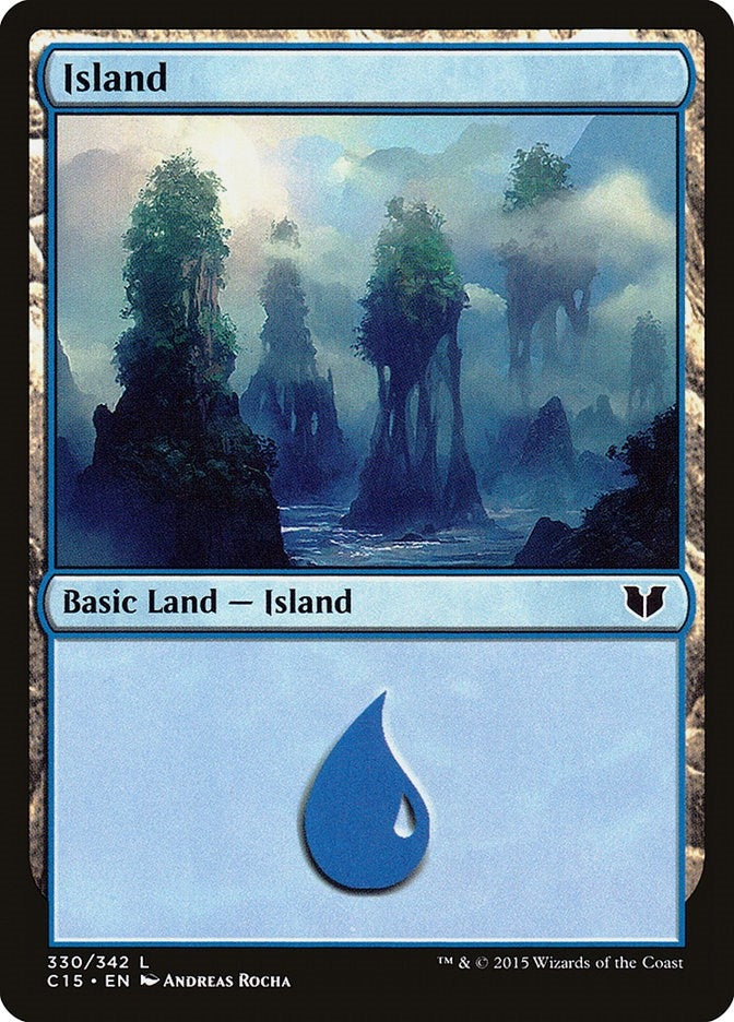 Island (330) (330) [C15] - MTG Single