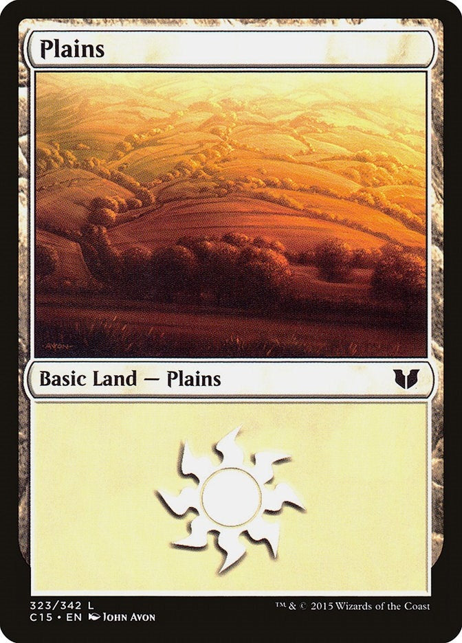 Plains (323) (323) [C15] - MTG Single