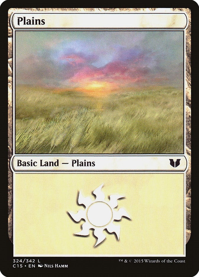 Plains (324) (324) [C15] - MTG Single