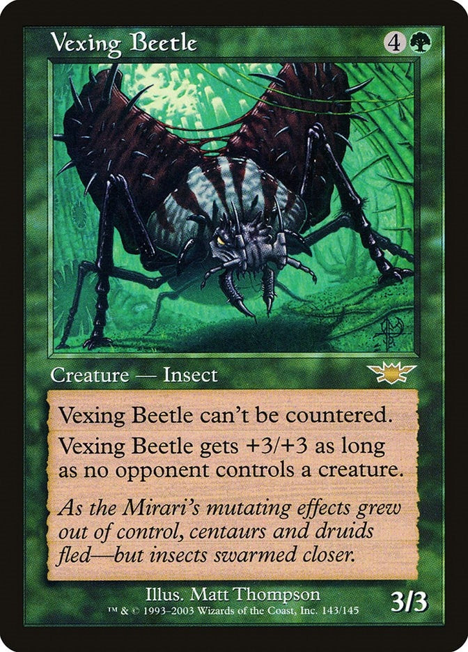 Vexing Beetle (143) [LGN] - MTG Single