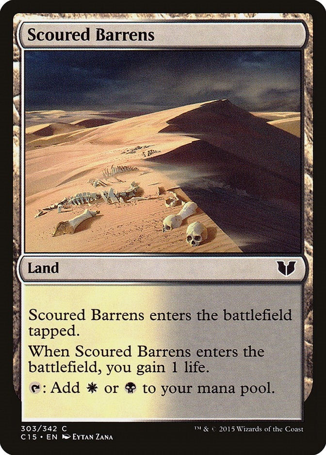 Scoured Barrens (303) [C15] - MTG Single