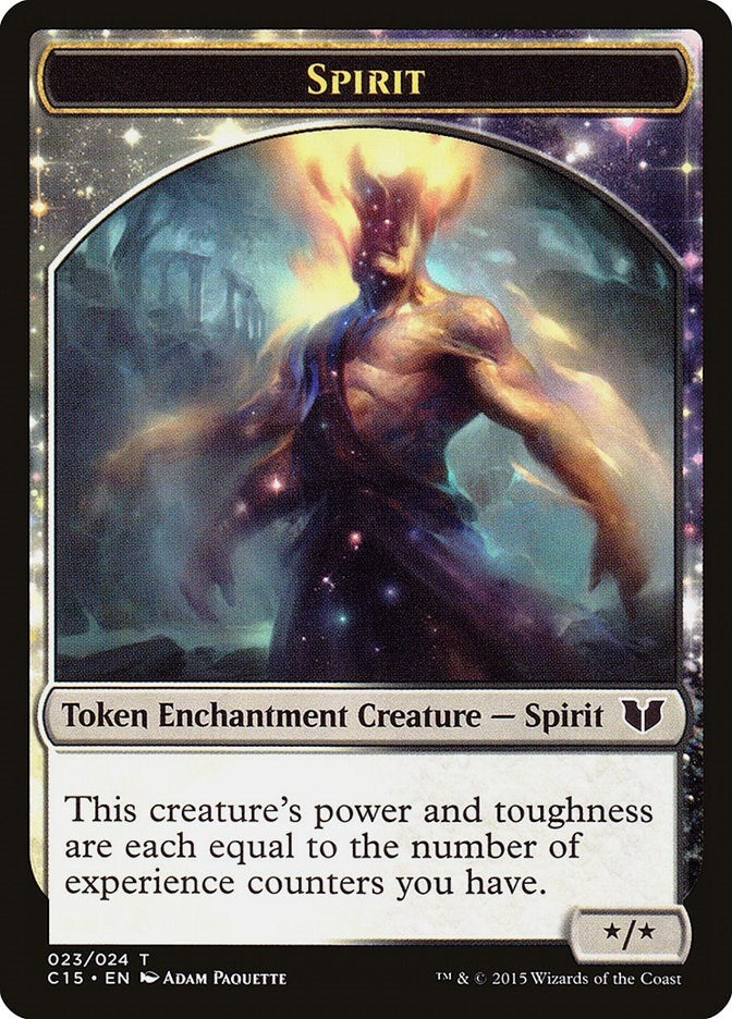 Spirit (023) // Cat Double-Sided Token (0) [C15] - MTG Single