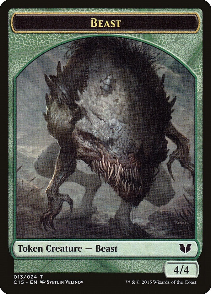 Beast // Snake (017) Double-Sided Token (0) [C15] - MTG Single