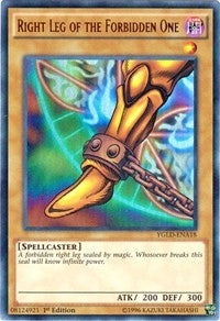 Right Leg of the Forbidden One (18) (YGLD) - YuGiOh Single