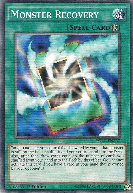 Monster Recovery (A) (27) (YGLD) - YuGiOh Single
