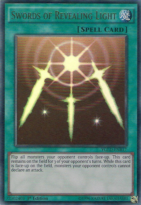 Swords of Revealing Light (B) (17) (YGLD) - YuGiOh Single