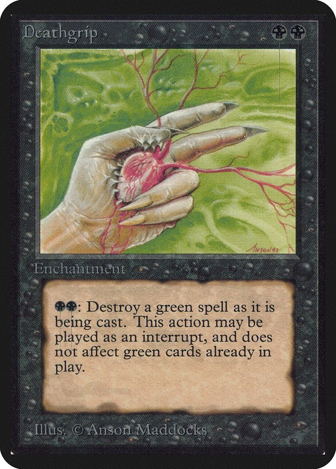 Deathgrip [LEA] - MTG Single