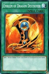Emblem of Dragon Destroyer (34) (YGLD) - YuGiOh Single