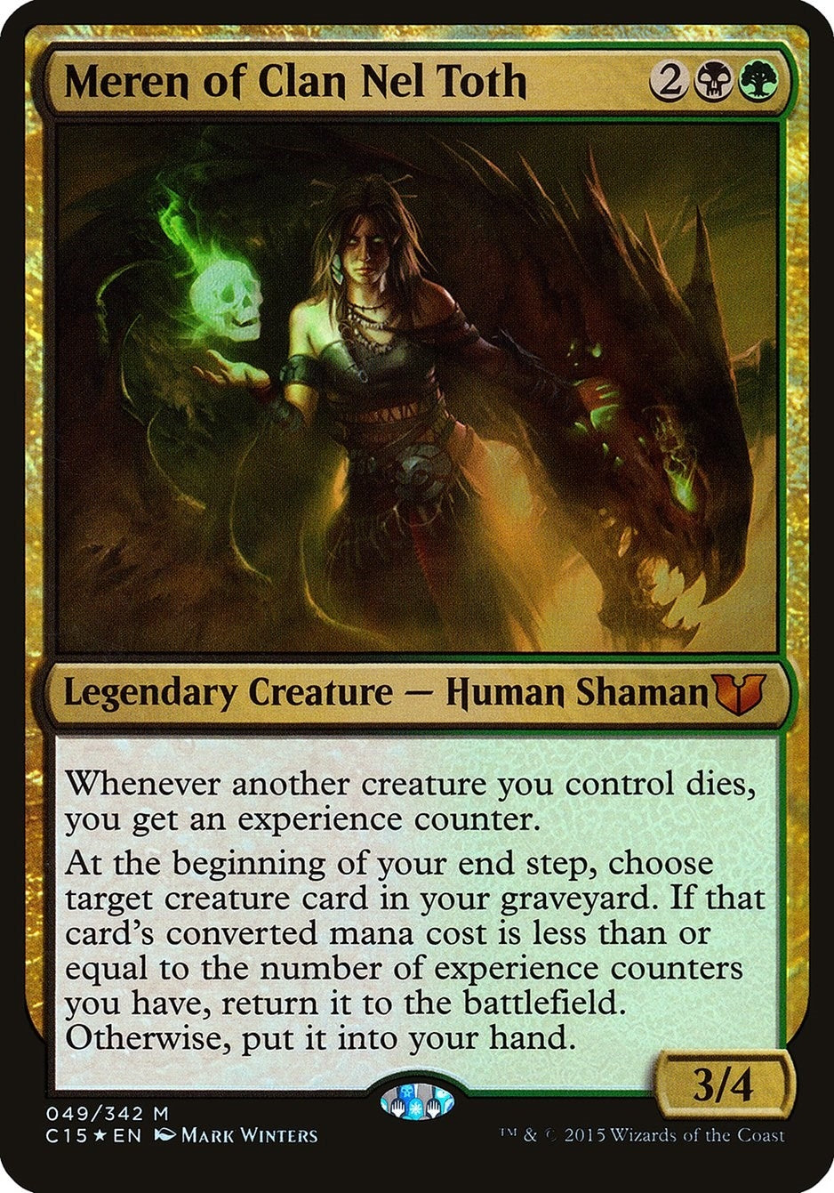 Meren of Clan Nel Toth (Commander 2015) (49) [OVER] - MTG Single