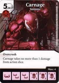 Carnage - Sinister (2) [TASM] - Dice Masters Single