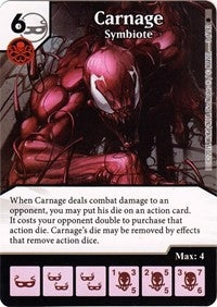 Carnage - Symbiote (3) [TASM] - Dice Masters Single