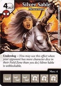 Silver Sable - Mercenary (14) [TASM] - Dice Masters Single