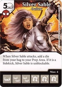 Silver Sable - Outlaw (15) [TASM] - Dice Masters Single