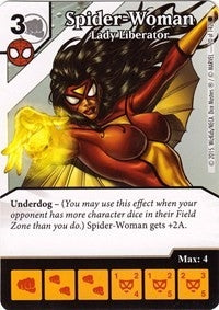Spider-Woman - Lady Liberator (20) [TASM] - Dice Masters Single