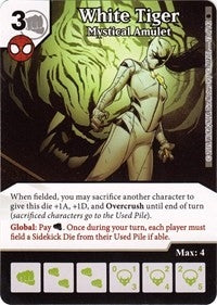 White Tiger - Mystical Amulet (23) [TASM] - Dice Masters Single