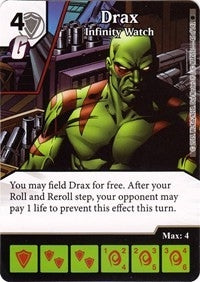 Drax - Infinity Watch (46) [TASM] - Dice Masters Single