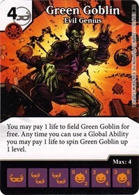 Green Goblin - Evil Genius (52) [TASM] - Dice Masters Single
