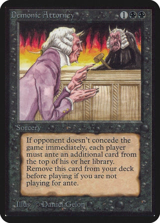 Demonic Attorney [LEA] - MTG Single