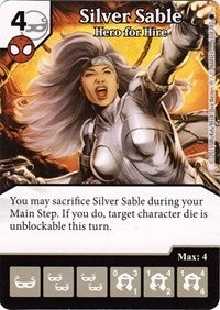 Silver Sable - Hero for Hire (67) [TASM] - Dice Masters Single