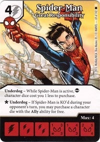 Spider-Man - Great Responsibility (69) [TASM] - Dice Masters Single