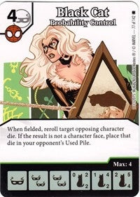 Black Cat - Probability Control (77) [TASM] - Dice Masters Single
