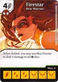 Firestar - New Warrior (86) [TASM] - Dice Masters Single