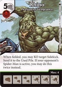 Rhino - Persistent Vengeance (100) [TASM] - Dice Masters Single