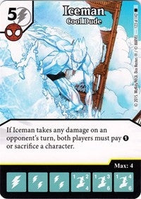 Iceman - Cool Dude (123) [TASM] - Dice Masters Single