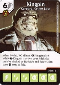 Kingpin - Cerebral Crime Boss (140) [TASM] - Dice Masters Single